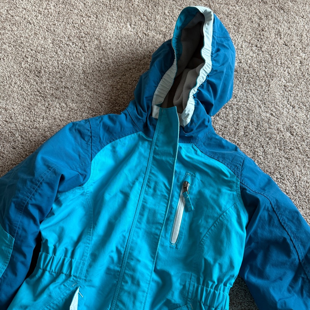 Land's End Teal Squall Winter Waterproof Insulated Jacket Size Small 7/8 - Picture 2 of 7